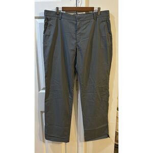 Nike Golf Tour Preformance Dri Fit Pants Men's Sz 38 Gray Black Pin Striped‎